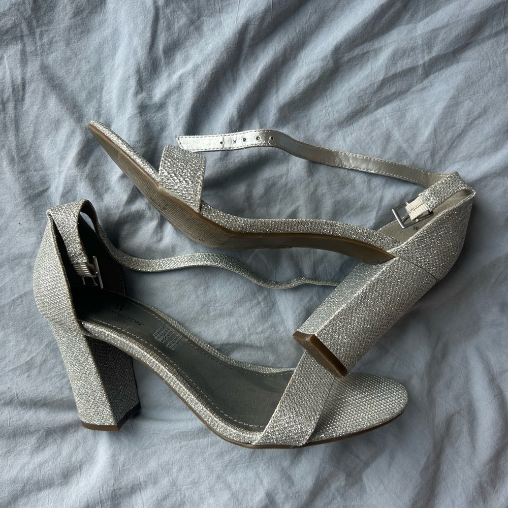 Silver High Heel